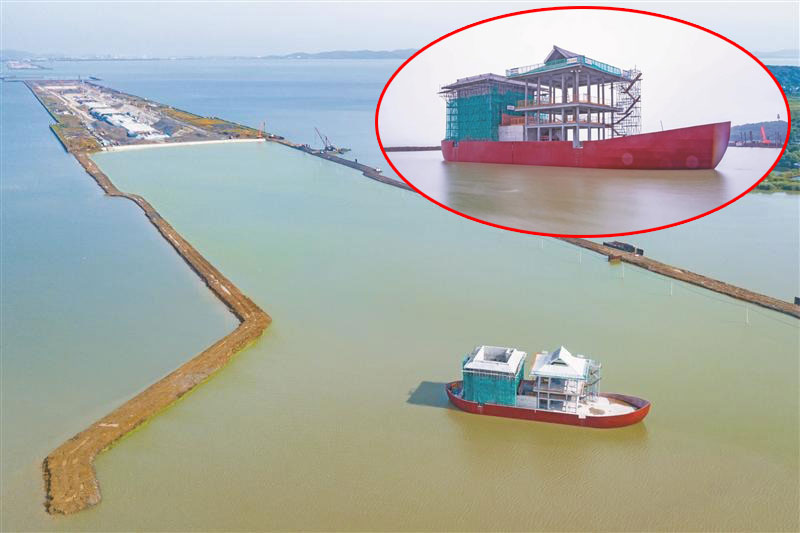 2020年6月15日，太湖隧道南泉段第二倉(cāng)順利完成回水作業(yè)，湖中新增了一座畫舫風(fēng)亭，成為融合太湖自然風(fēng)貌的新景觀。